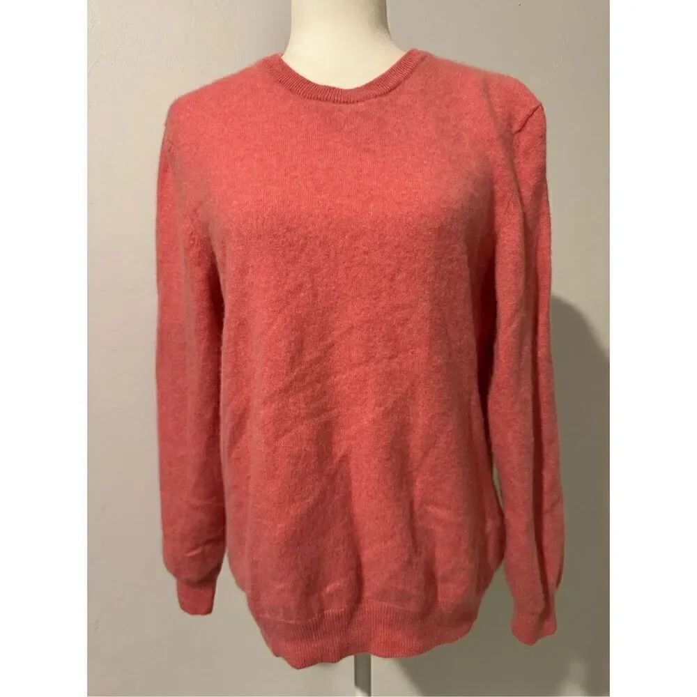 Club Room 100% Cashmere Pink sweater L
